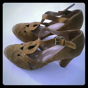 B.Makowsky T-Strap Pump Platform